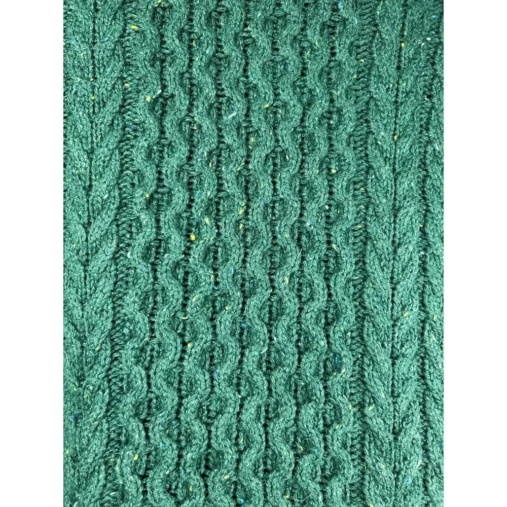 Lands' End Women's Green Cable Knit Turtleneck Sweater; Size M - Picture 5 of 8